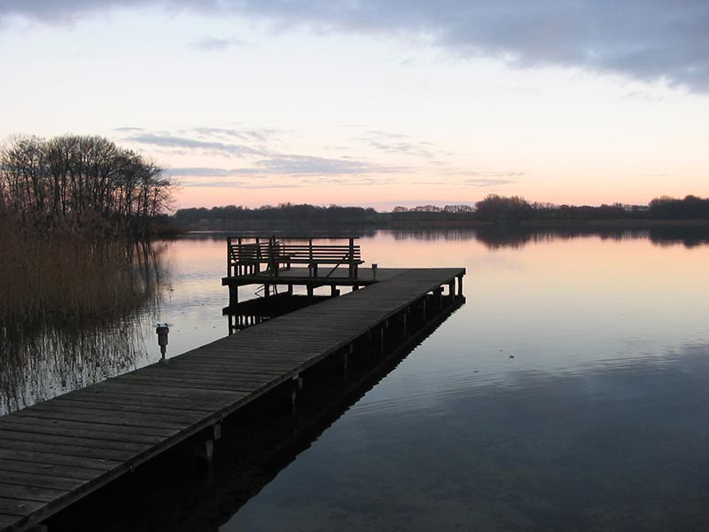 Badesteg der Ferienanlage