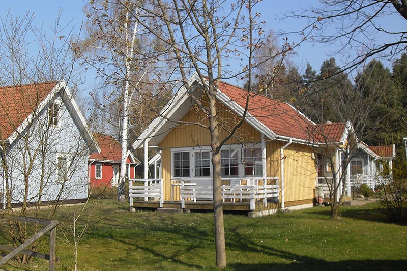 Ferienhaus vom Garten gesehen